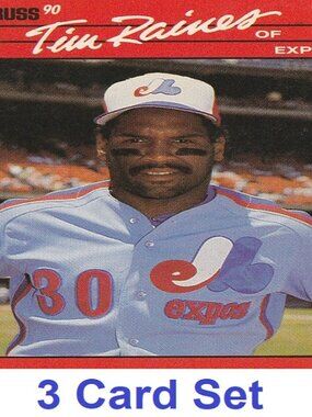 Tim Raines Baseball Card Collection